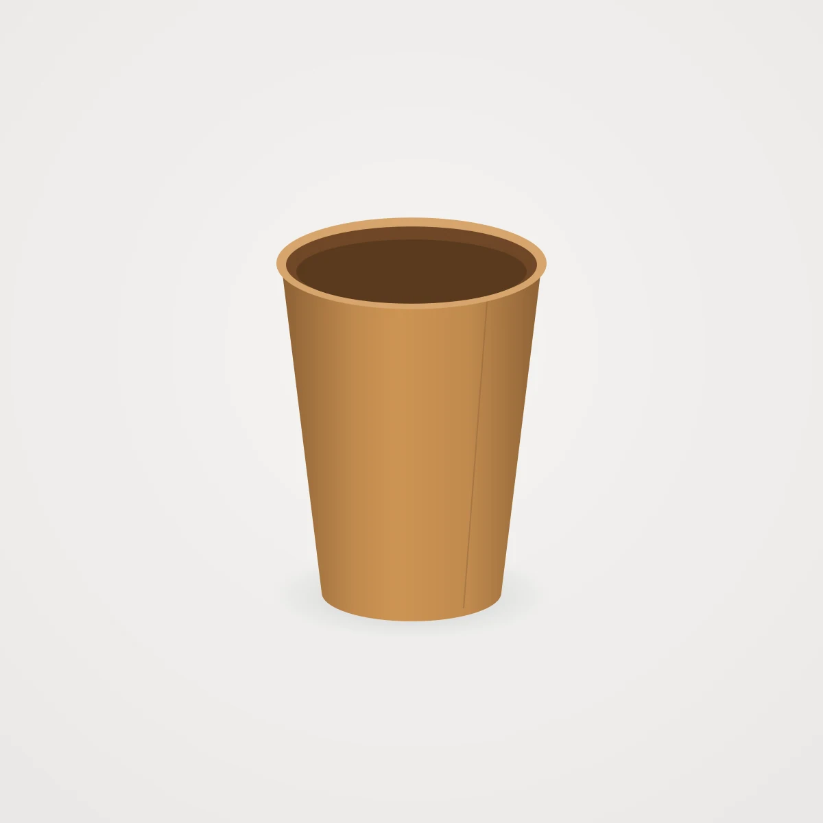 Single wall paper cup